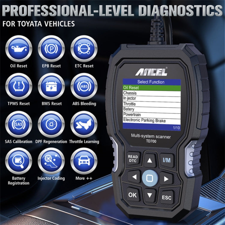 Ancel TD700 Car Scanner Full System Diagnostic Tool, TD700 Ancel TD700 Car Scanner Full System Diagnostic Tool, TD700